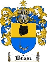 Brose coat of arms family crest download