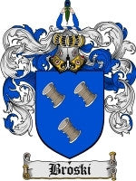 Broski coat of arms family crest download