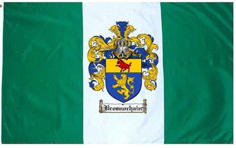 Brosnochain family crest coat of arms flag