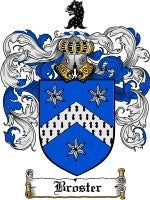Broster coat of arms family crest download