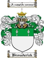 Brouderick coat of arms family crest download