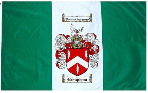 Brougham family crest coat of arms flag