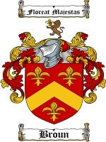 Broun coat of arms family crest download