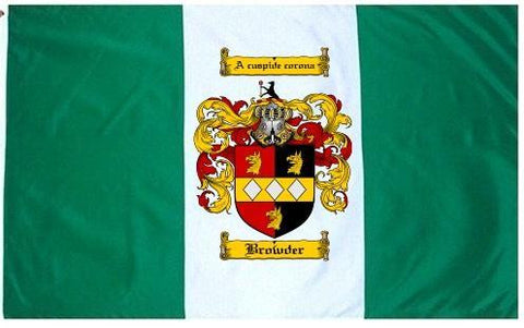 Browder family crest coat of arms flag