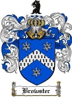 Browster coat of arms family crest download