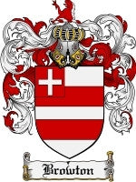 Browton coat of arms family crest download