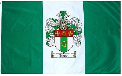 Broy family crest coat of arms flag