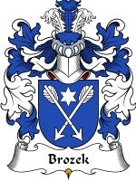 Brozek coat of arms family crest download