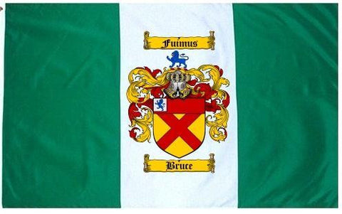 Bruce family crest coat of arms flag