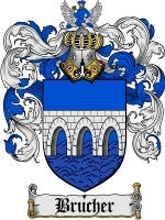 Brucher coat of arms family crest download