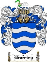 Bruening coat of arms family crest download