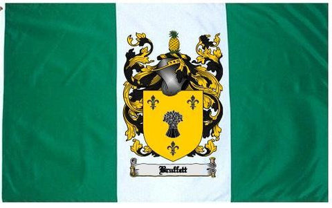 Bruffett family crest coat of arms flag