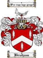 Bruham coat of arms family crest download