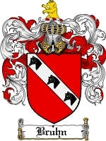 Bruhn coat of arms family crest download
