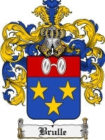 Brulle coat of arms family crest download