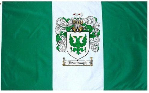 Brumbaugh family crest coat of arms flag