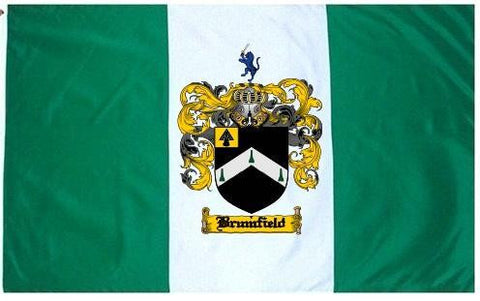 Brumfield family crest coat of arms flag