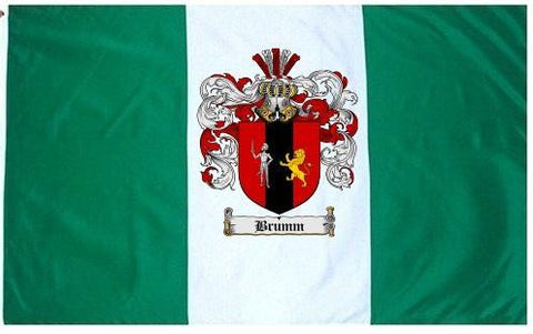 Brumm family crest coat of arms flag