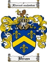 Brun coat of arms family crest download