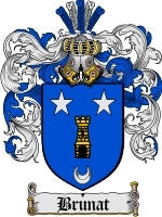 Brunat coat of arms family crest download