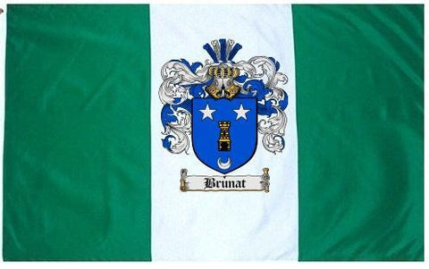 Brunat family crest coat of arms flag
