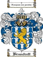 Brundrett coat of arms family crest download