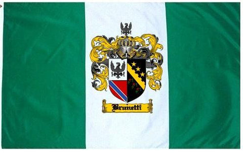 Brunetti family crest coat of arms flag