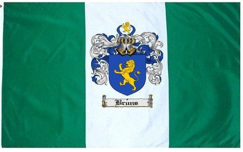 Bruns family crest coat of arms flag