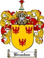 Brunton coat of arms family crest download