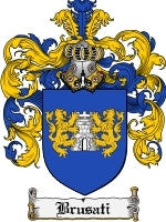 Brusati coat of arms family crest download