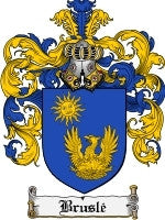 Brusle coat of arms family crest download
