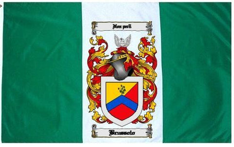 Brussolo family crest coat of arms flag