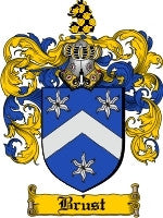 Brust coat of arms family crest download