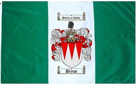 Bryan family crest coat of arms flag