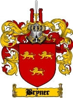 Bryner coat of arms family crest download