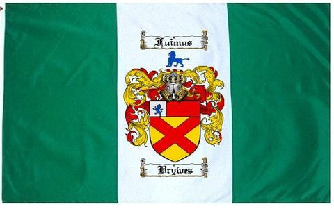 Brywes family crest coat of arms flag