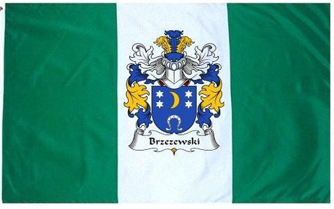 Brzezewski family crest coat of arms flag