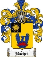 Buchet coat of arms family crest download