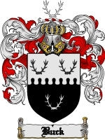 Buck coat of arms family crest download
