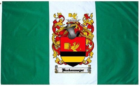 Buckenmeyer family crest coat of arms flag