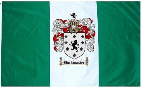 Buckmaster family crest coat of arms flag
