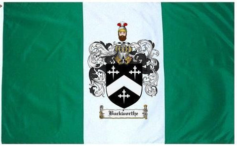 Buckworthe family crest coat of arms flag
