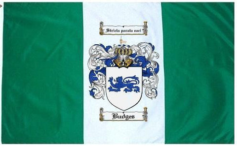 Budges family crest coat of arms flag