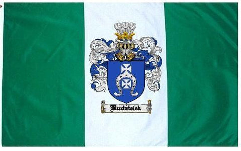 Budzielek family crest coat of arms flag