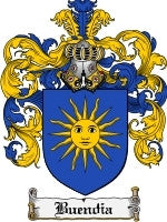 Buendia coat of arms family crest download
