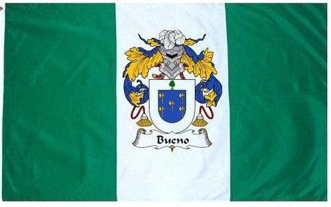 Bueno family crest coat of arms flag