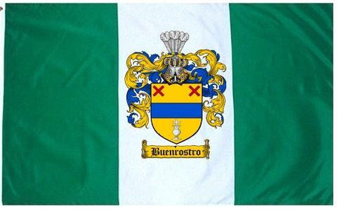 Buenrostro family crest coat of arms flag