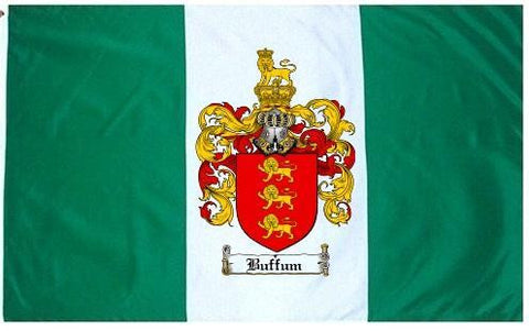 Buffum family crest coat of arms flag