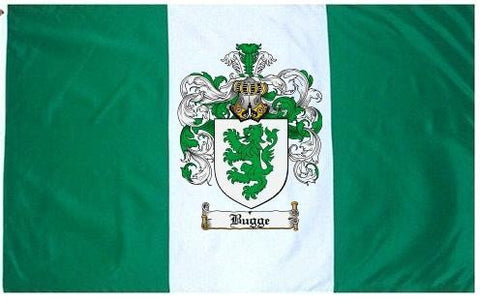 Bugge family crest coat of arms flag