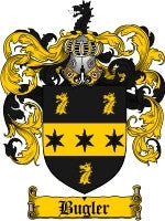 Bugler coat of arms family crest download